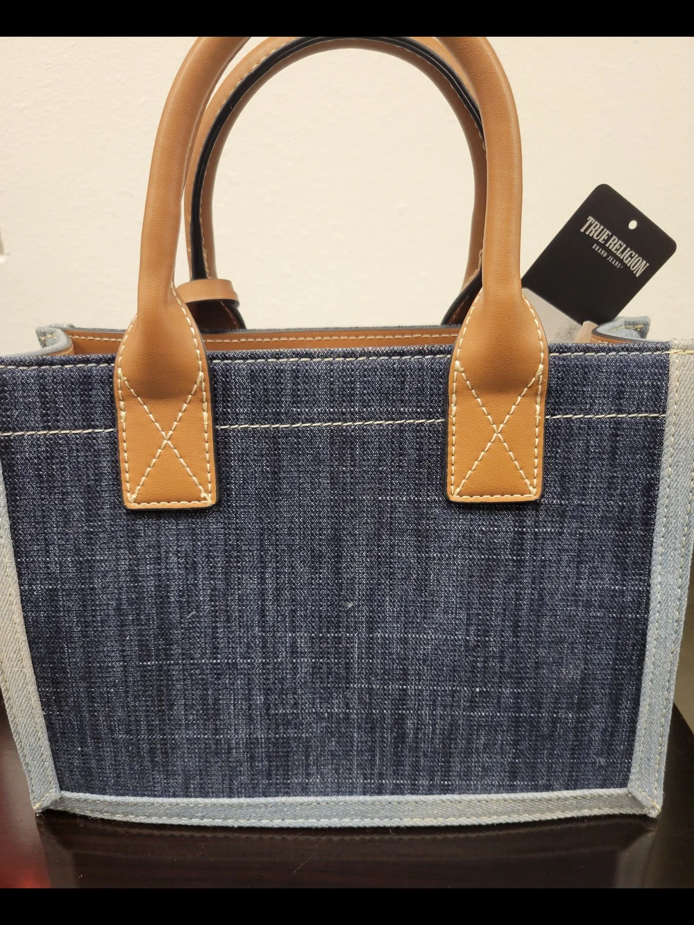 True Religion Modern Edge Denim Tote